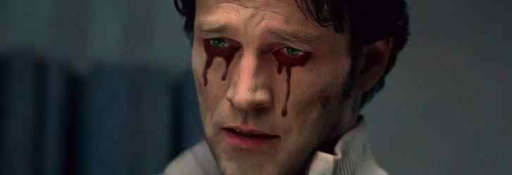 bill compton played by stephen moyer from the long standing hit vampire series true blood crying tears of blood.