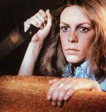 Jamie Lee Curtis in John Carpenter's Halloween.