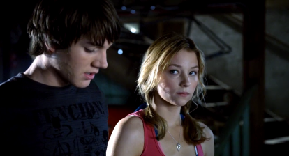 Dane (Chris Massoglia) and Julie (Haley Bennett) in Joe Dante's family friendly horror The Hole 2009.