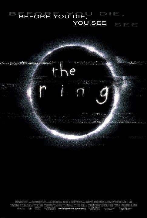 The Ring movie poster. Rings