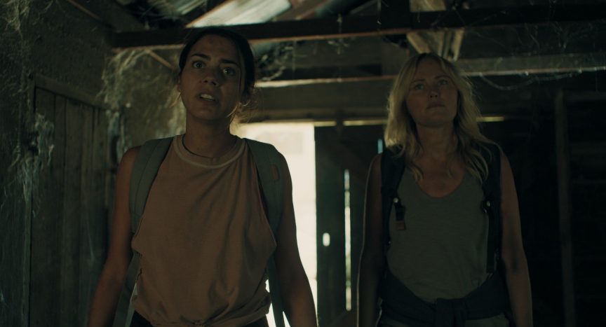 Lorenza Izzo and Malin Akerman in The Aviary